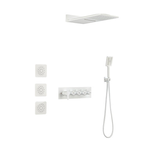 SenQWFa Shower System,Waterfall Rainfall Shower Head With Handheld